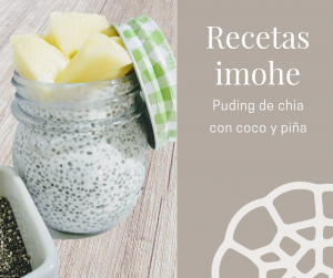 Pudin de chía con coco y piña