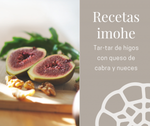 Tar-tar de higos con queso de cabra y nueces