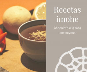 Chocolate a la taza con cayena