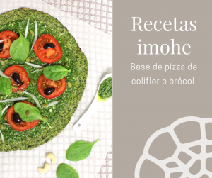 Base de pizza de coliflor o brécol