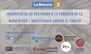 Colaboración en LaMarató TV3 contra el cáncer